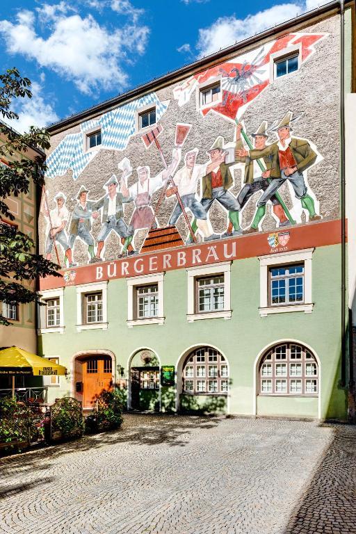באד רייכנהל Brauereigasthof/Hotel Buergerbraeu מראה חיצוני תמונה